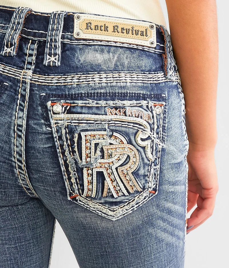 Peralie Mid-Rise Boot Stretch Jean