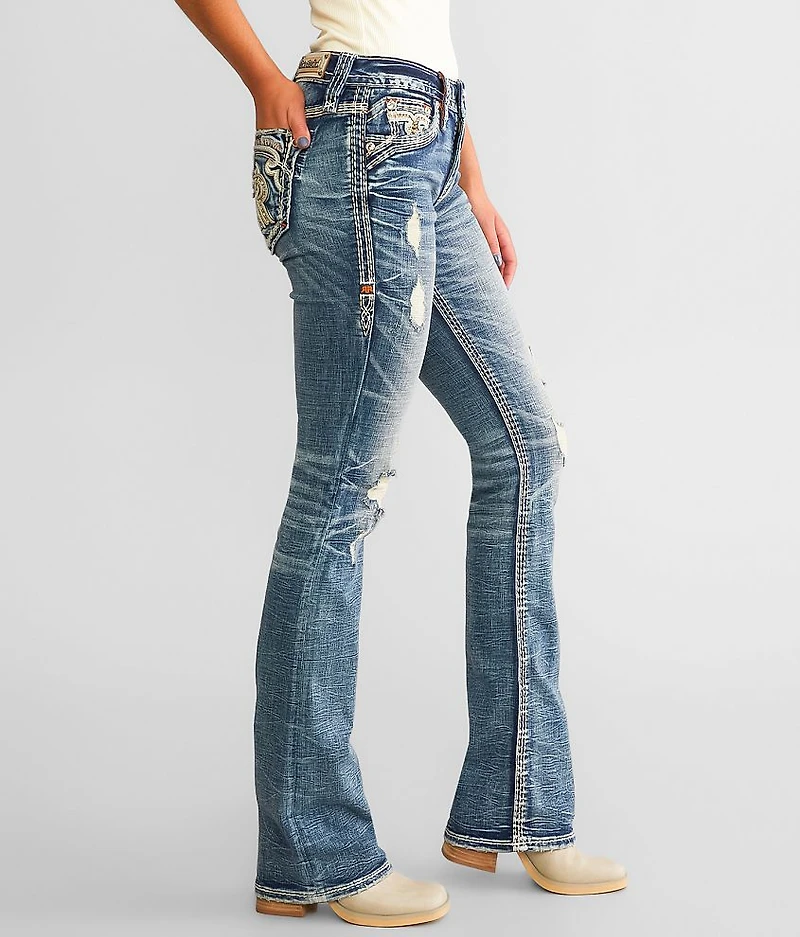 Peralie Mid-Rise Boot Stretch Jean