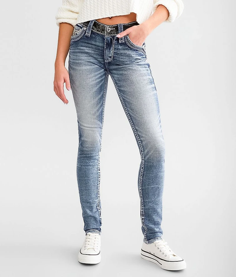 Pearlie Mid-Rise Skinny Stretch Jean