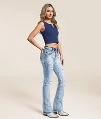Pearlie Mid-Rise Tailored Boot Stretch Jean
