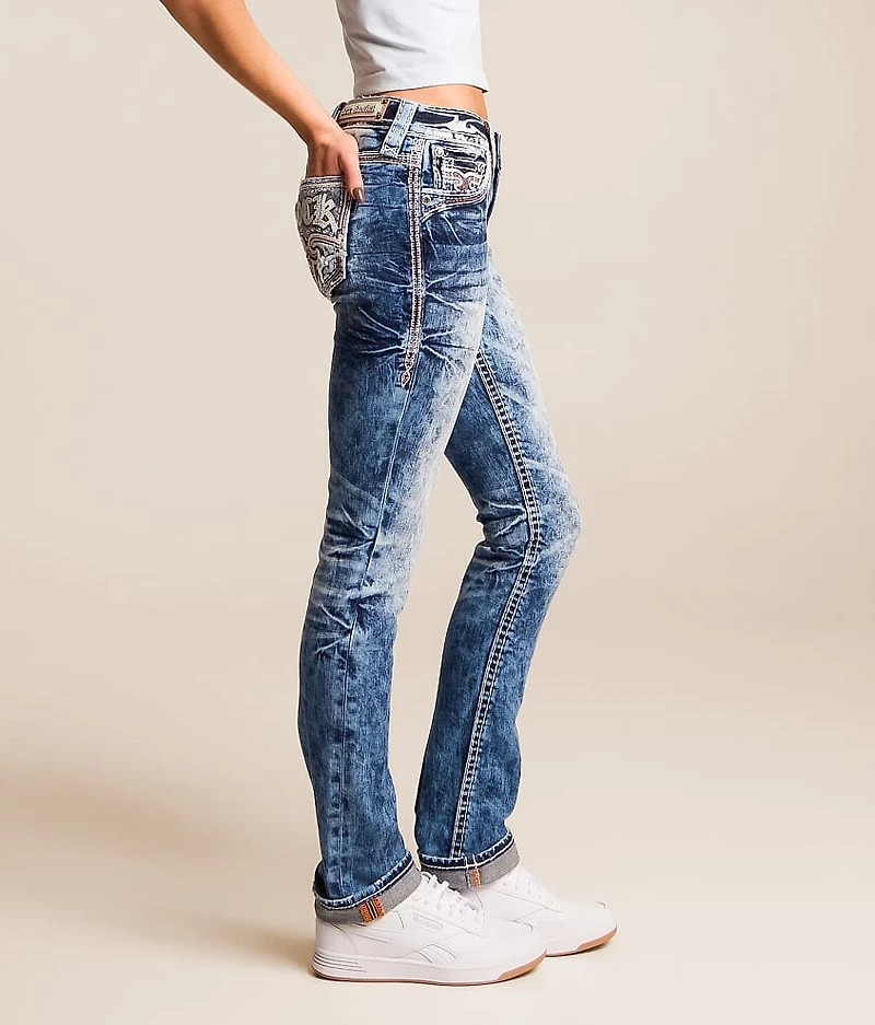 Lainna Mid-Rise Straight Stretch Jean