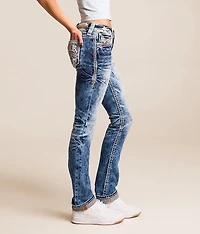Lainna Mid-Rise Straight Stretch Jean