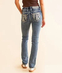 Bridget Mid-Rise Straight Stretch Cuffed Jean