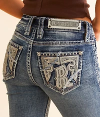 Bridget Mid-Rise Straight Stretch Cuffed Jean