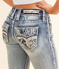 Theresa Low Rise Straight Stretch Cuffed Jean