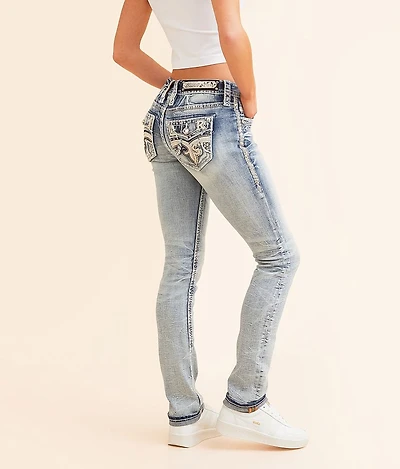 Theresa Low Rise Straight Stretch Cuffed Jean