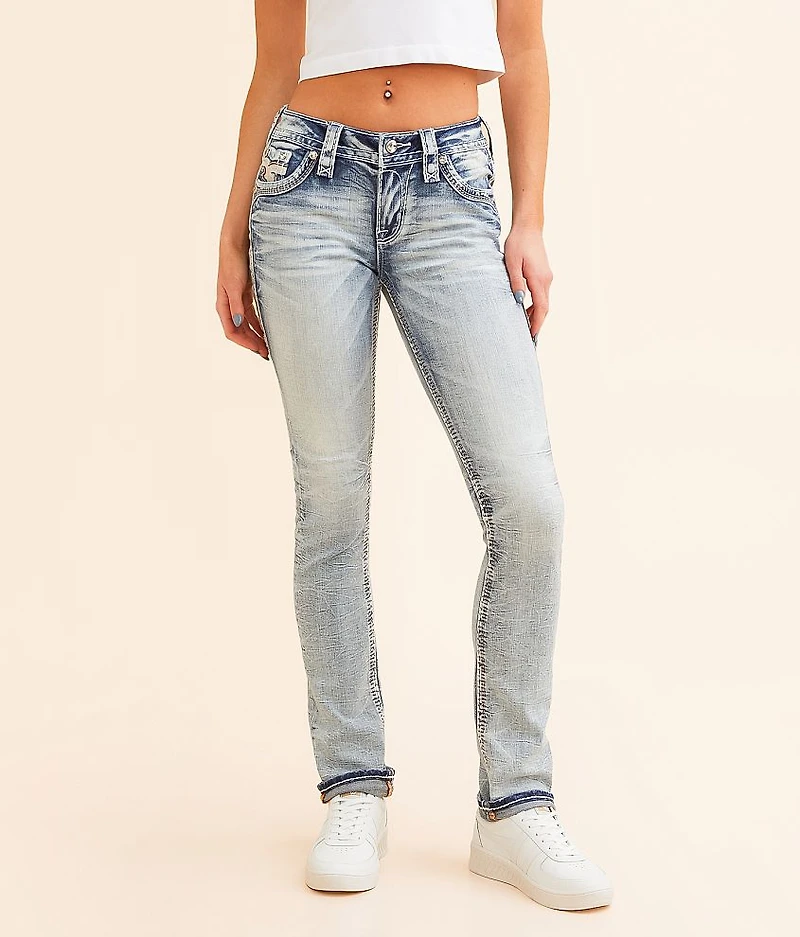 Theresa Low Rise Straight Stretch Cuffed Jean