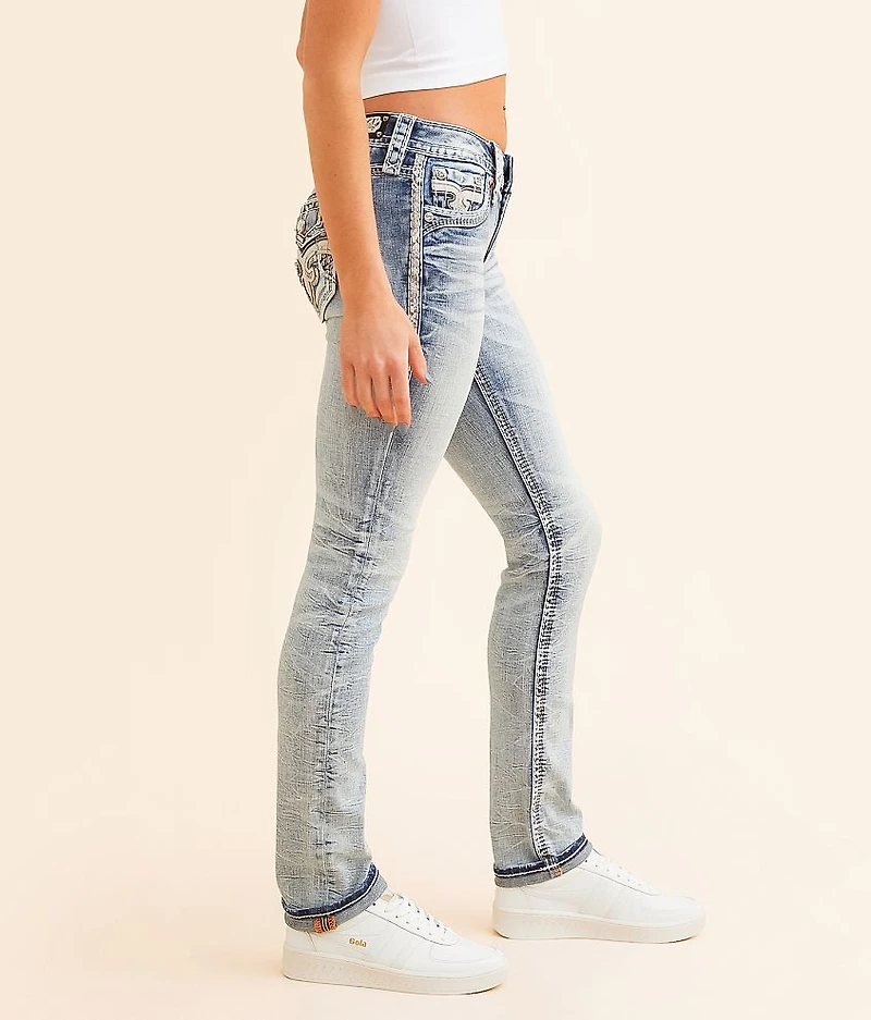 Theresa Low Rise Straight Stretch Cuffed Jean