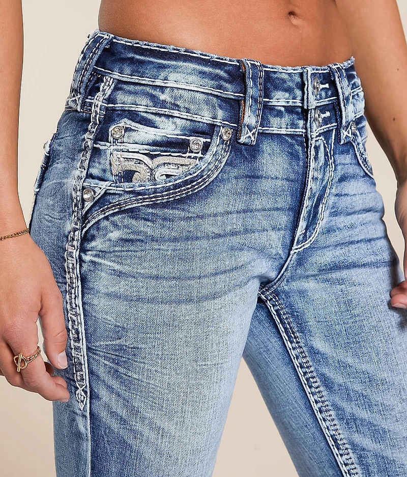 Savannah Mid-Rise Ankle Skinny Stretch Jean