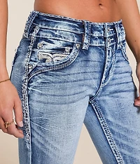 Savannah Mid-Rise Ankle Skinny Stretch Jean