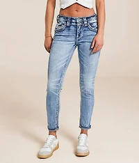 Savannah Mid-Rise Ankle Skinny Stretch Jean