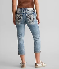 Eilish Cuffed Stretch Capri Jean