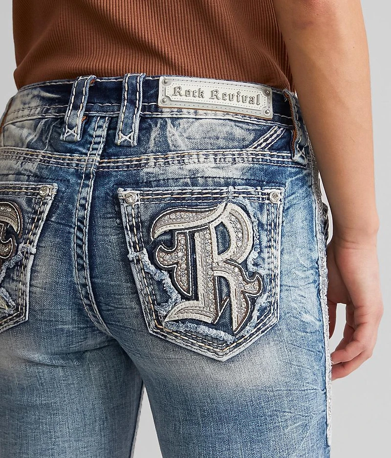 Eilish Cuffed Stretch Capri Jean