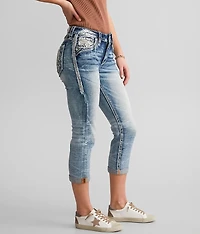 Eilish Cuffed Stretch Capri Jean