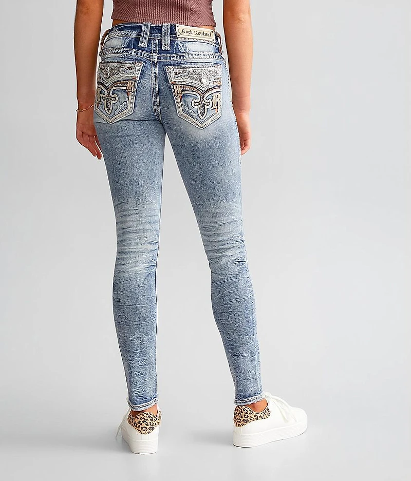 Asha Low Rise Skinny Stretch Jean