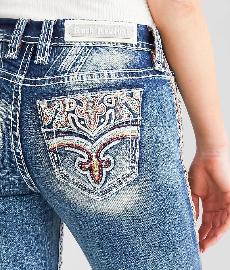 Nuri Easy Mid-Rise Cuffed Stretch Capri Jean