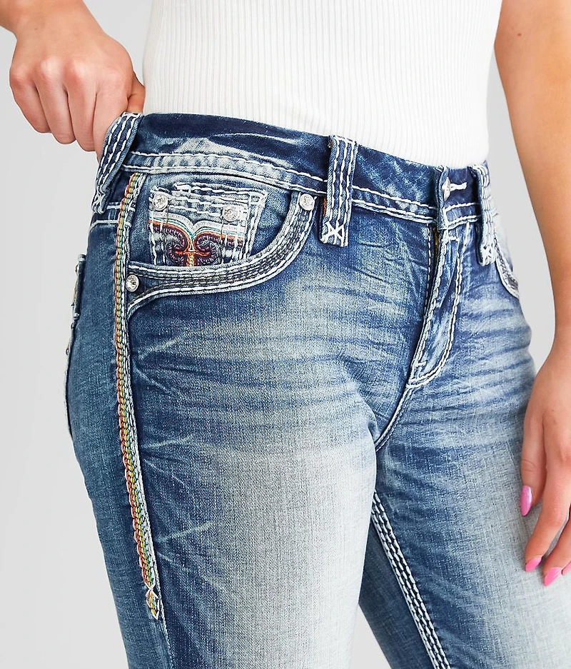 Nuri Easy Mid-Rise Cuffed Stretch Capri Jean