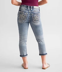 Sidonie Easy Mid-Rise Cuffed Stretch Capri Jean
