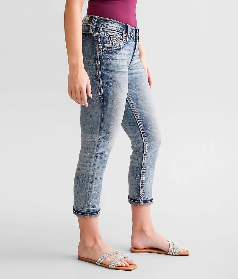 Sidonie Easy Mid-Rise Cuffed Stretch Capri Jean