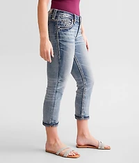 Sidonie Easy Mid-Rise Cuffed Stretch Capri Jean