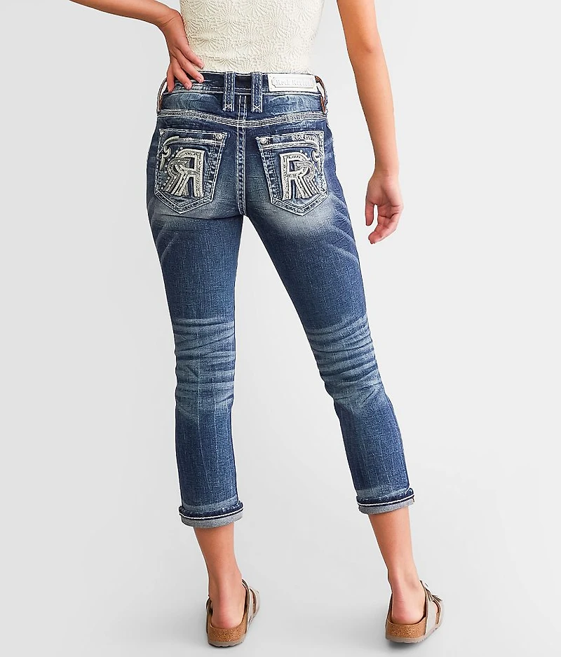 Pearlie Mid-Rise Stretch Capri Jean