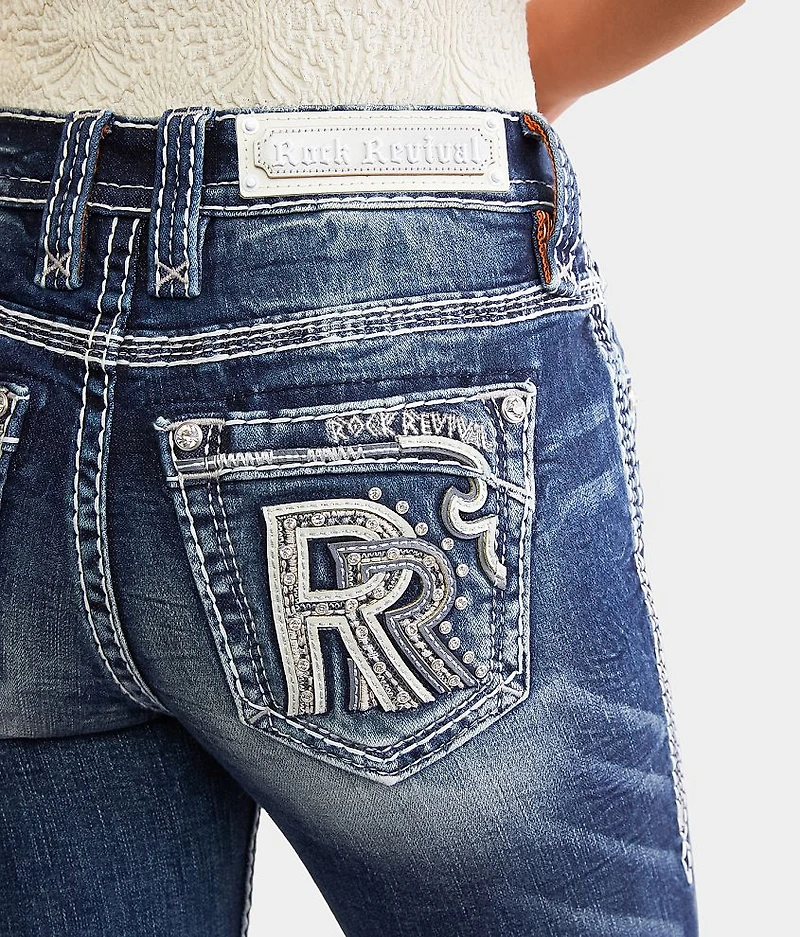Pearlie Mid-Rise Stretch Capri Jean