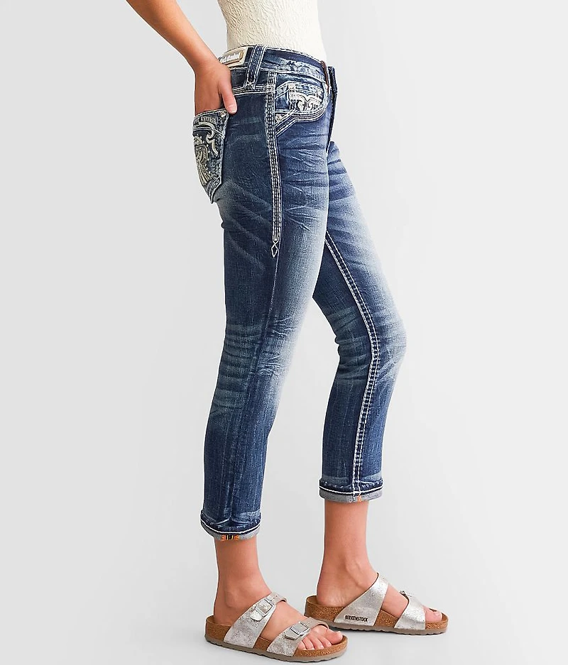 Pearlie Mid-Rise Stretch Capri Jean