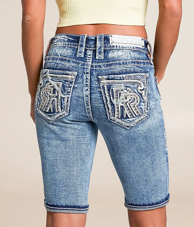 Pearlie Mid-Rise Bermuda Stretch Short