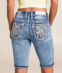 Pearlie Mid-Rise Bermuda Stretch Short