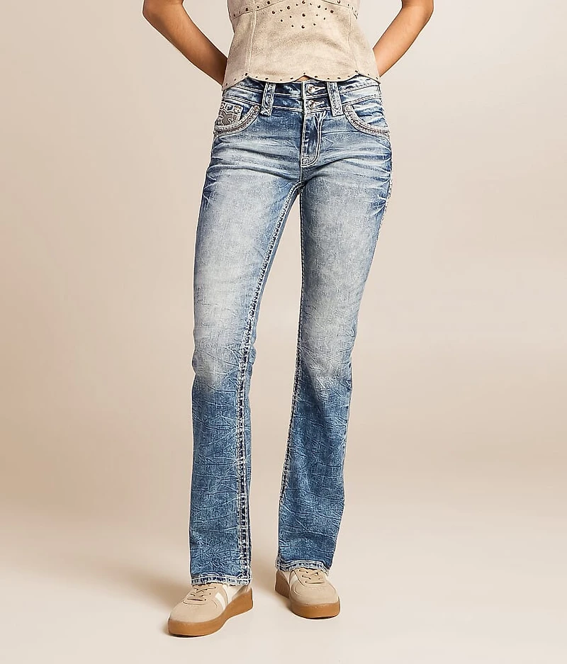 Abelia Mid-Rise Tailored Boot Stretch Jean