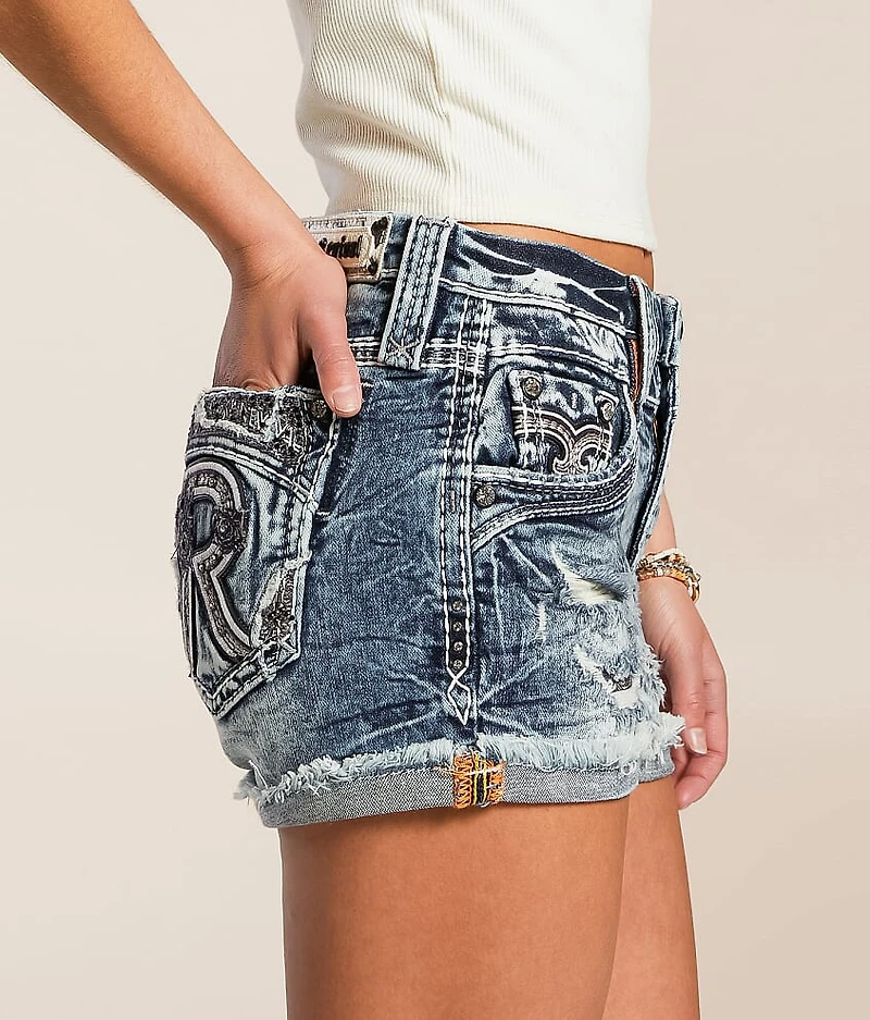 Roseia Mid-Rise Stretch Cuffed Short