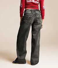 Titania Low Slung Wide Leg Baggy Stretch Jean