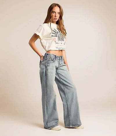 Alora Wide Leg Baggy Stretch Jean