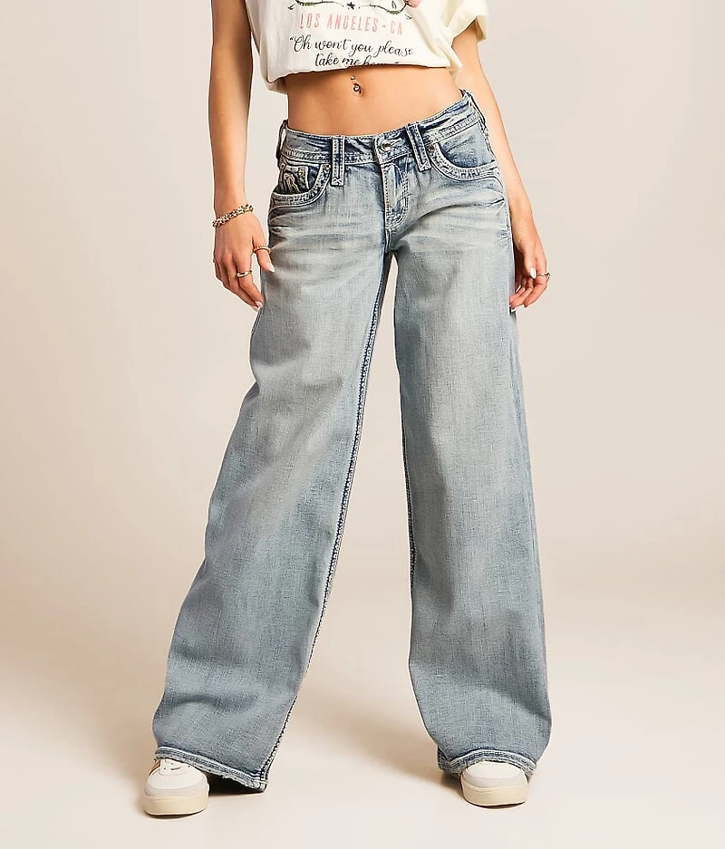 Alora Wide Leg Baggy Stretch Jean