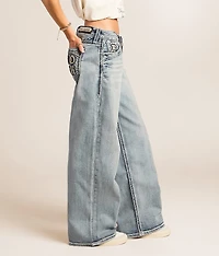 Alora Wide Leg Baggy Stretch Jean
