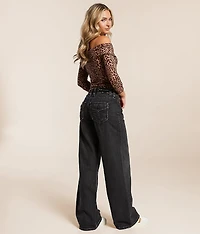 Rock Revival Titania Wide Leg Baggy Stretch Jean