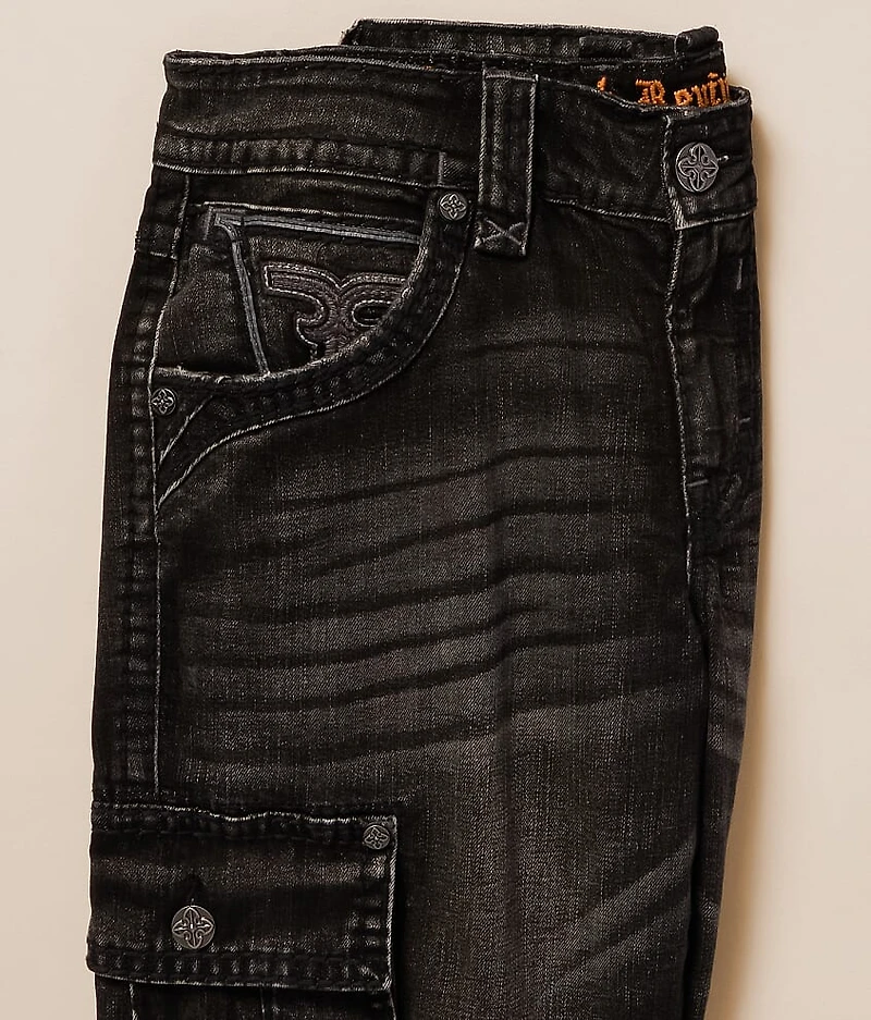 Keegan Relaxed Straight Cargo Stretch Jean