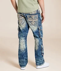 Nashan Relaxed Straight Cargo Stretch Jean