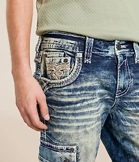Nashan Relaxed Straight Cargo Stretch Jean
