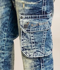 Nashan Relaxed Straight Cargo Stretch Jean