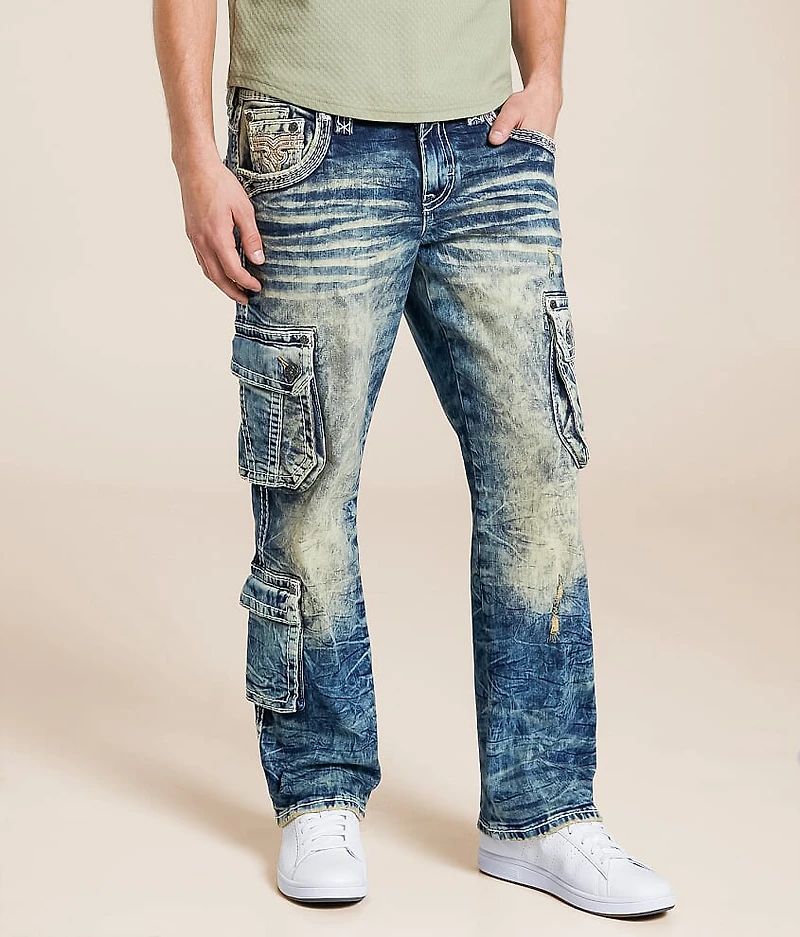Nashan Relaxed Straight Cargo Stretch Jean