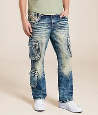 Nashan Relaxed Straight Cargo Stretch Jean