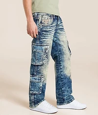 Nashan Relaxed Straight Cargo Stretch Jean