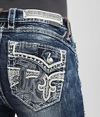 Ivory Mid-Rise Skinny Stretch Jean