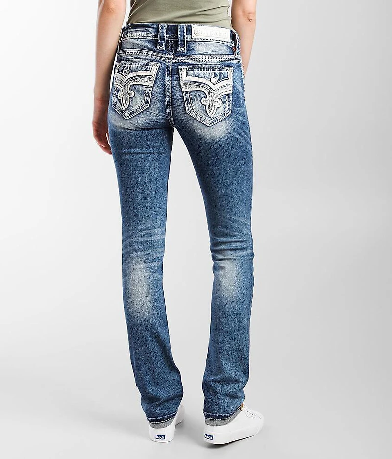 Barbra Mid-Rise Straight Stretch Jean