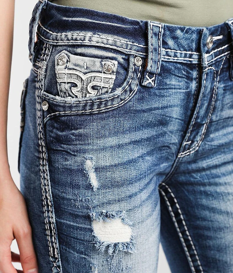 Barbra Mid-Rise Straight Stretch Jean