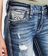 Barbra Mid-Rise Straight Stretch Jean