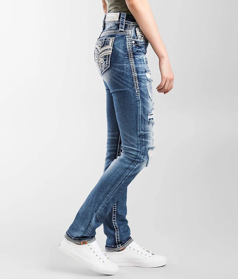 Barbra Mid-Rise Straight Stretch Jean