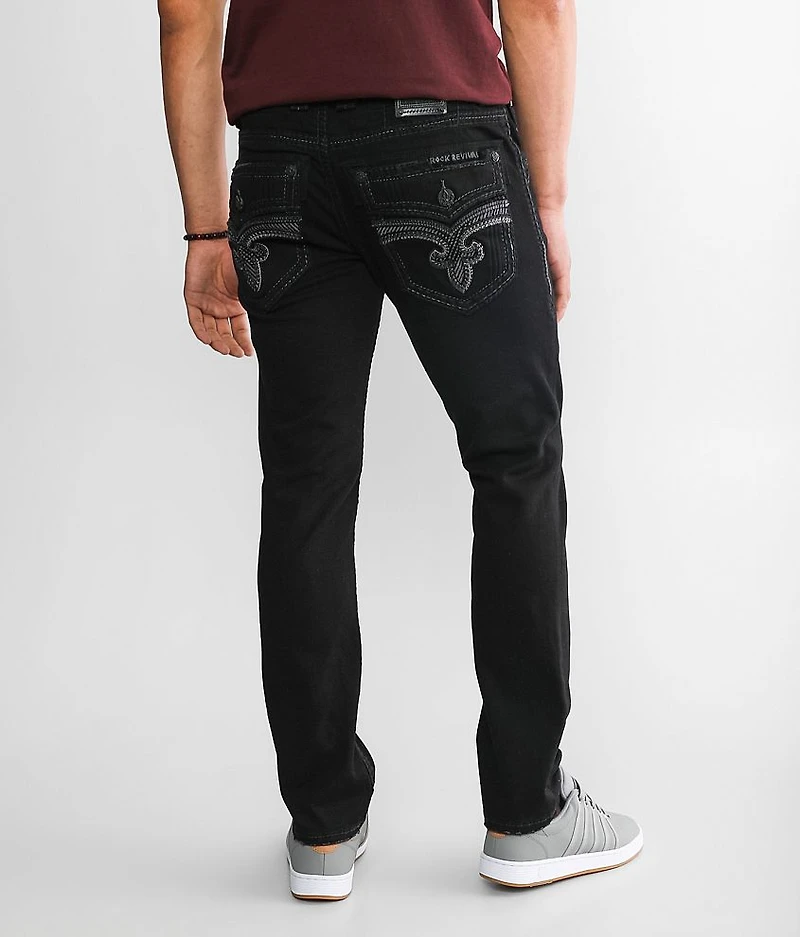 Tan Slim Straight Stretch Jean