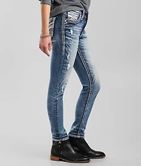 Beet Red Mid-Rise Ankle Skinny Jean